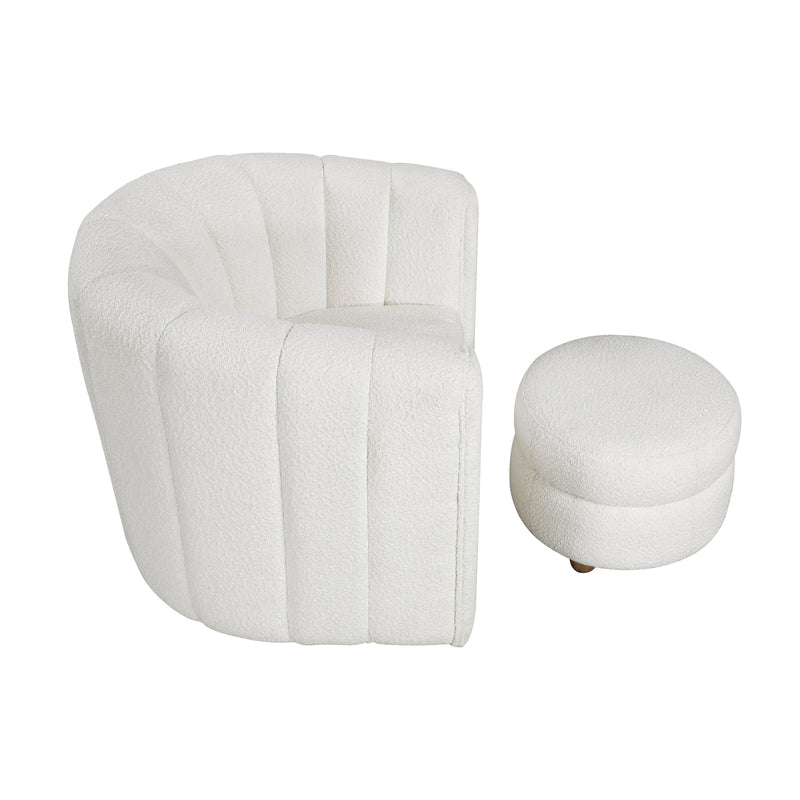 Delaney - Swivel Chair with Ottoman