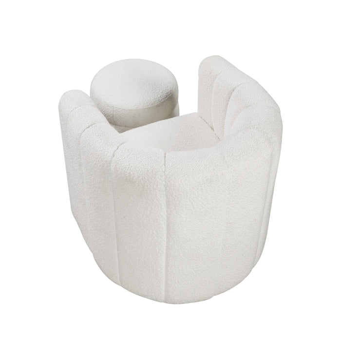 Delaney - Swivel Chair with Ottoman