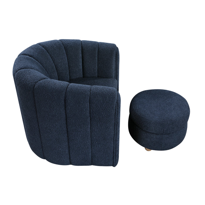 Delaney - Swivel Chair with Ottoman