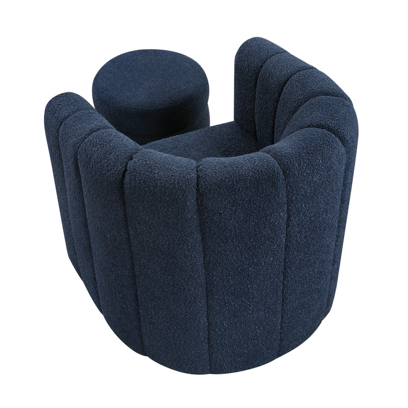 Delaney - Swivel Chair with Ottoman