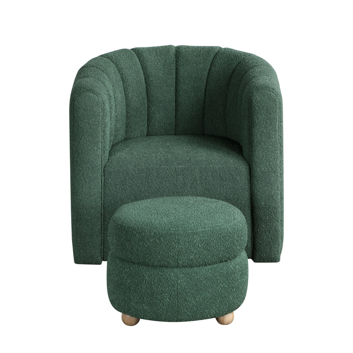 Delaney - Swivel Chair with Ottoman