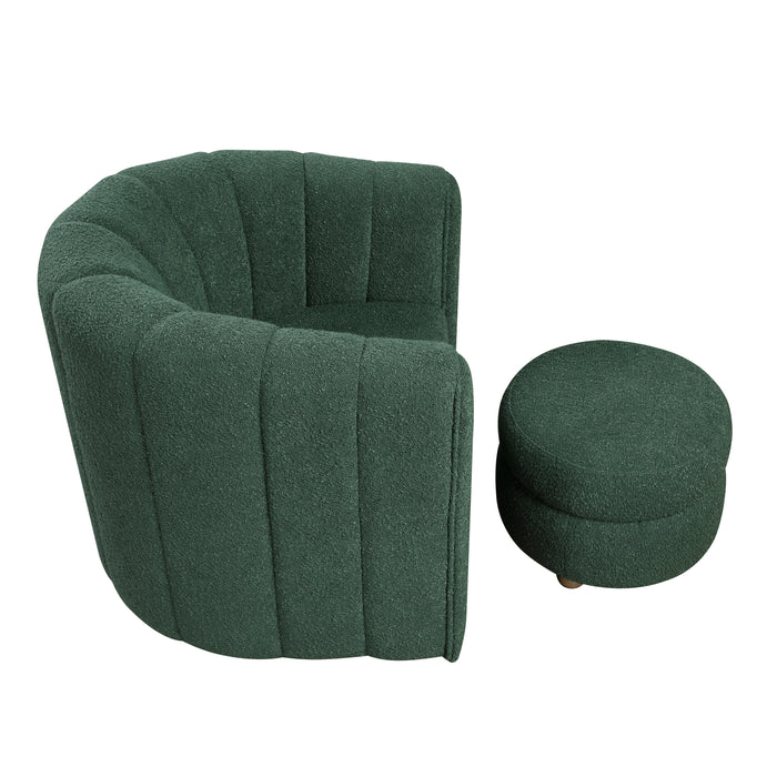 Delaney - Swivel Chair with Ottoman