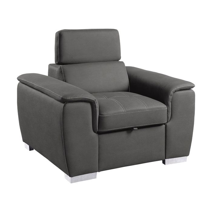 Ferriday - Chair with Pull-out Ottoman