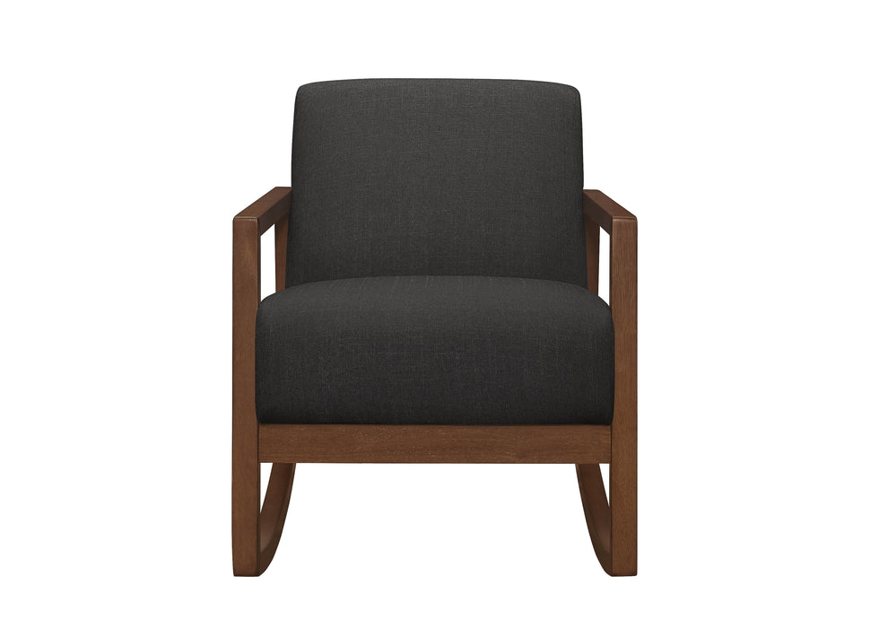 - Rocker Accent Chair, Dark Gray, Carton 7CM-1168