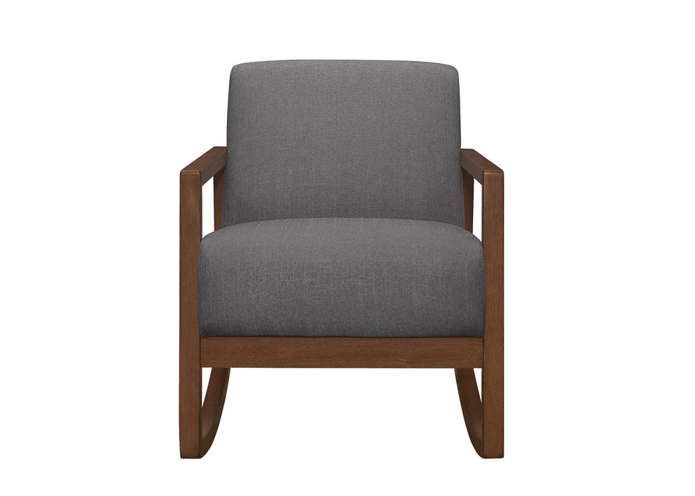 - Rocker Accent Chair, Gray, Carton 7CM-1168