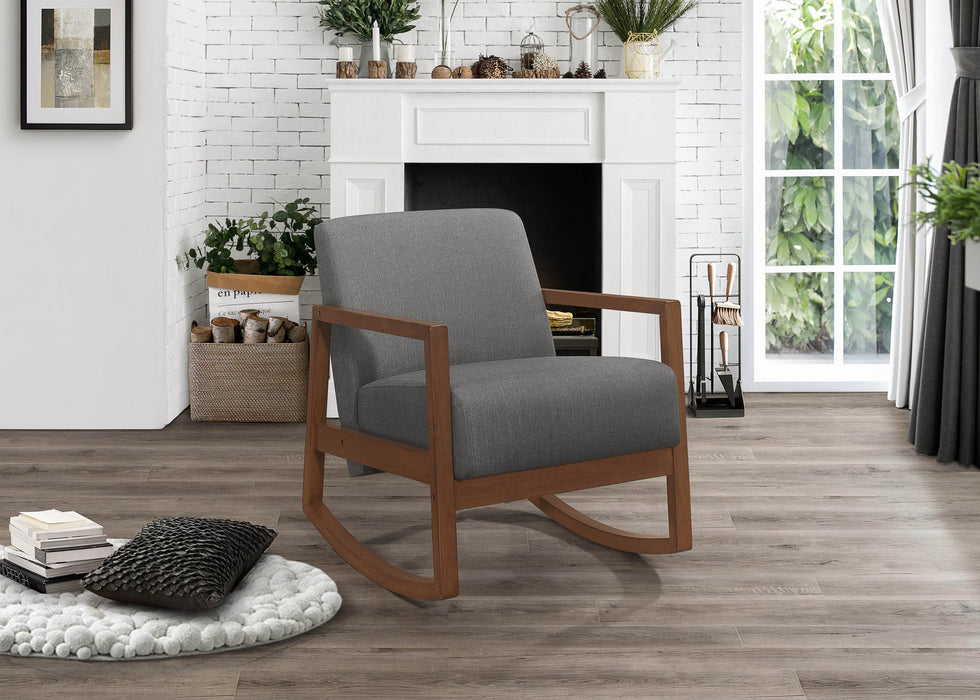 - Rocker Accent Chair, Gray, Carton 7CM-1168