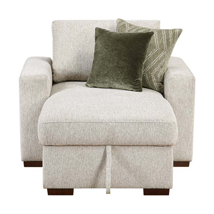Isla - (2)Convertible Chaise Lounge with Arms and Hidden Storage, Click Motion Back