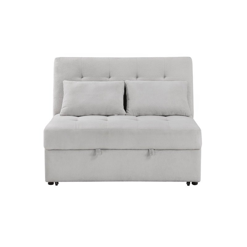 Desmond - Convertible Armless 2-Seater with Pull-out Bed and Charging Ports