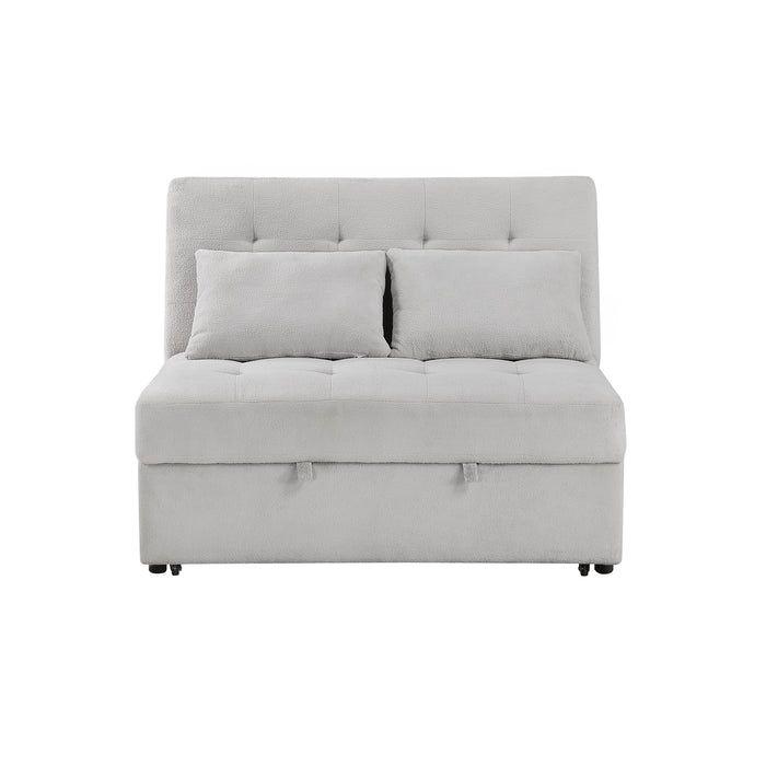 Desmond - Convertible Armless 2-Seater with Pull-out Bed and Charging Ports