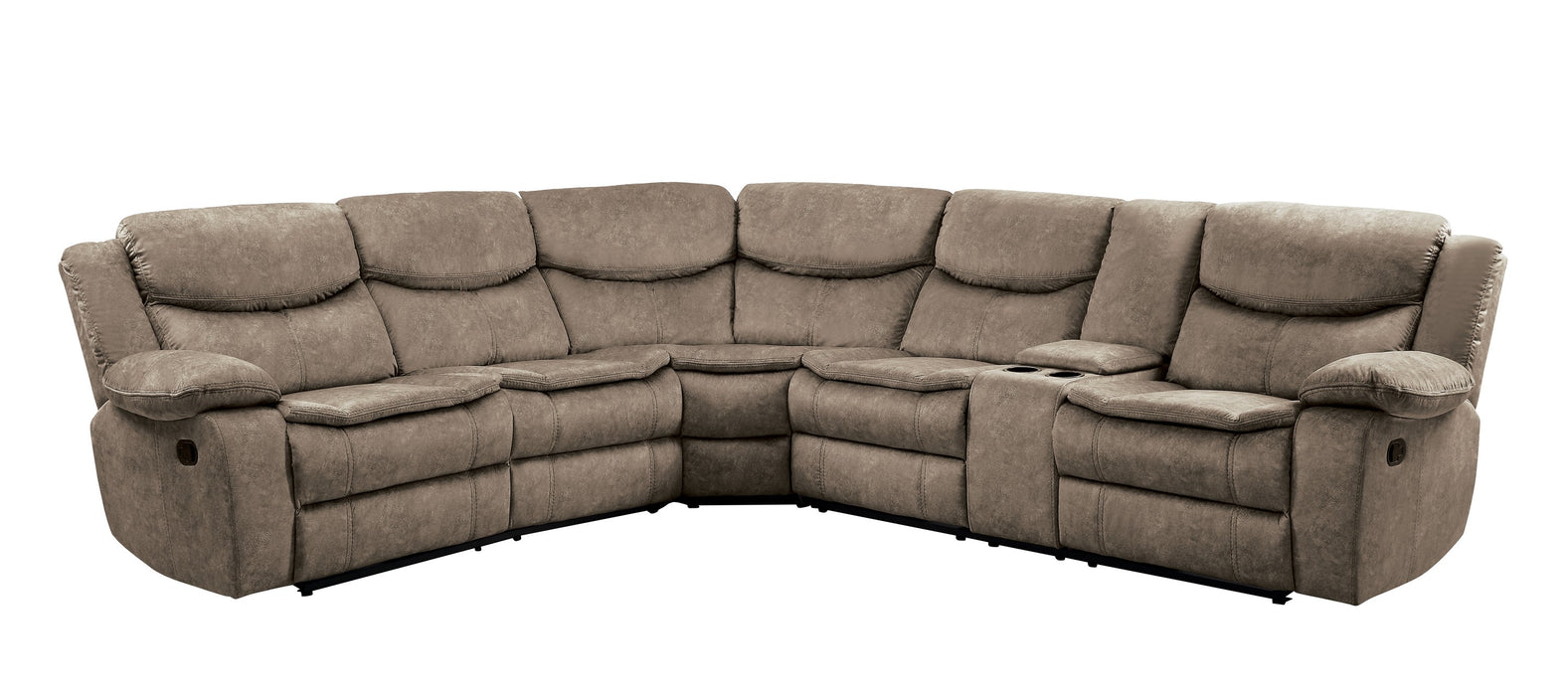 Bastrop - (3)3-Piece Sectional with Right Console