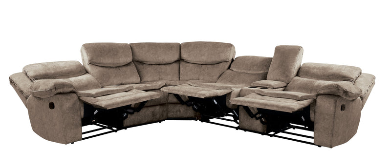 Bastrop - (3)3-Piece Sectional with Right Console