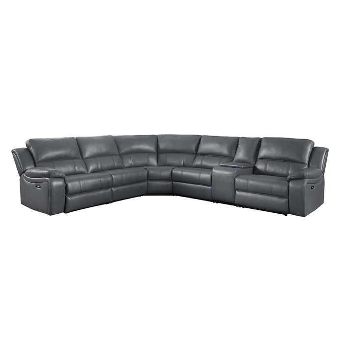 Falun - (6)6-Piece Modular Power Reclining Sectional