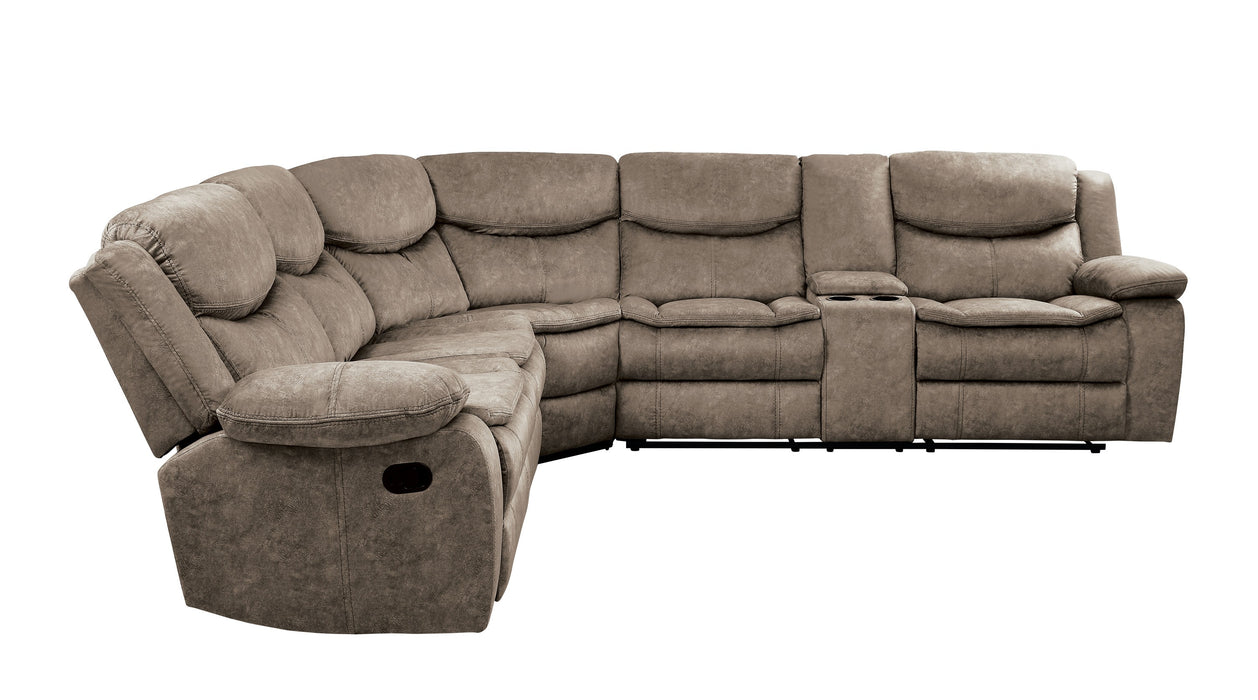 Bastrop - (3)3-Piece Sectional with Right Console