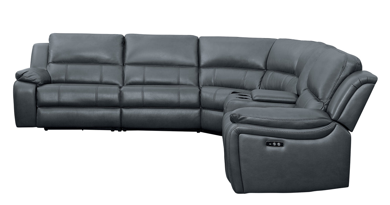 Falun - (6)6-Piece Modular Power Reclining Sectional
