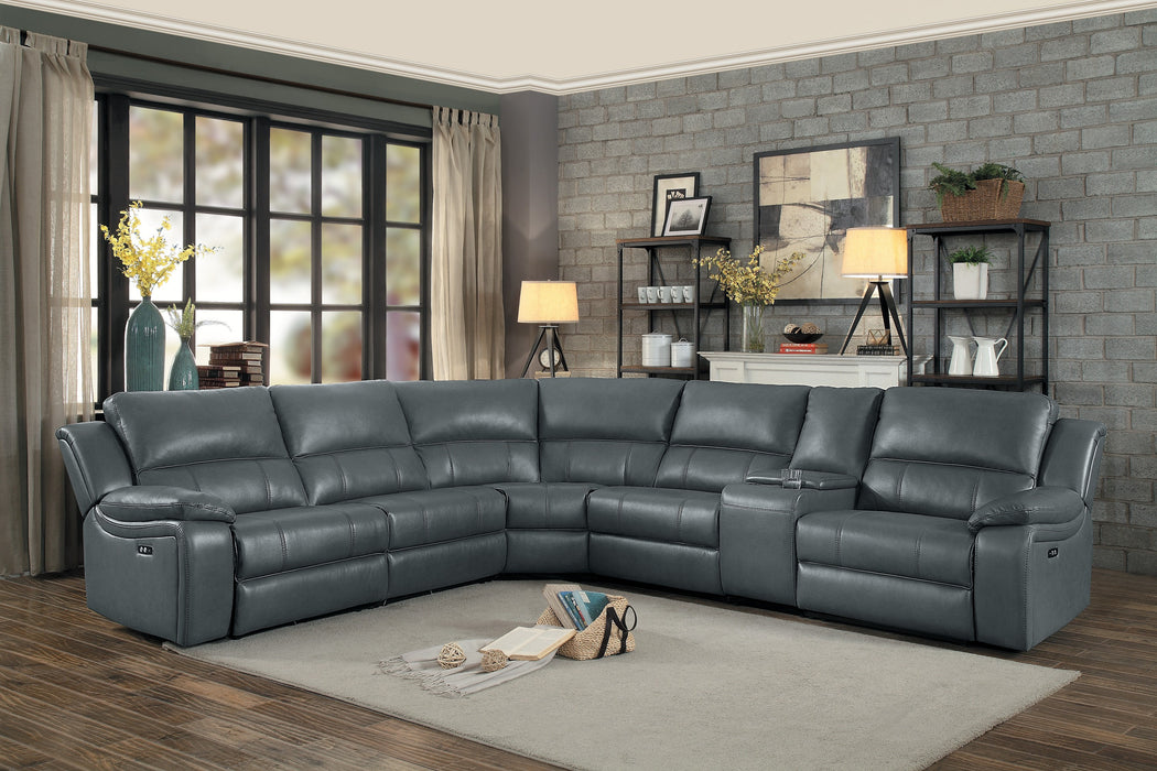 Falun - (6)6-Piece Modular Power Reclining Sectional