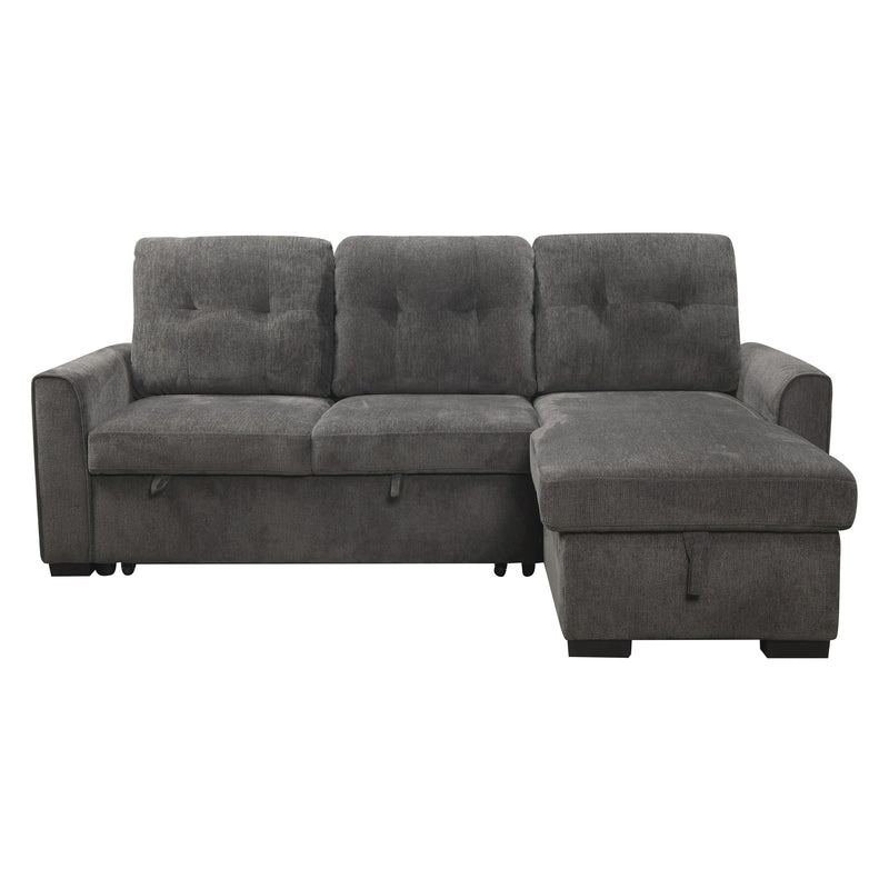 Carolina - (2)2-Piece Reversible Sectional with Pull-out Bed and Hidden Storage