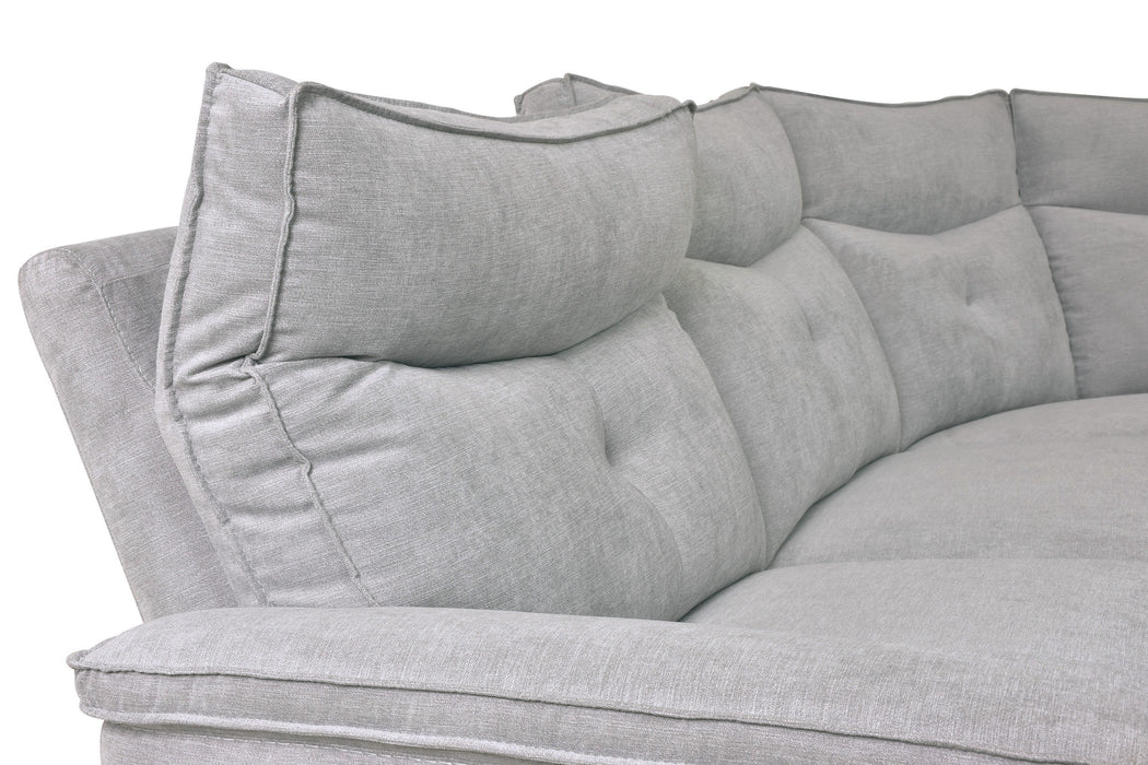 Tesoro - (6)6-Piece Modular Power Reclining Sectional with Power Headrests, Right Chaise and USB Port