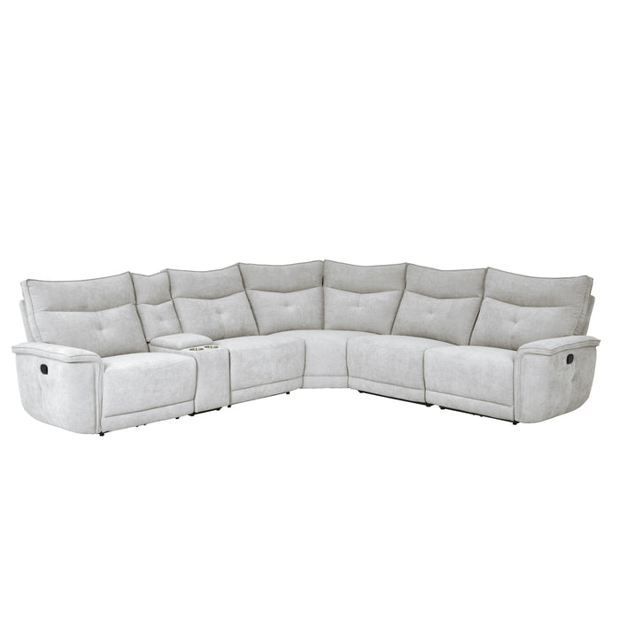 Tesoro - (6)6-Piece Modular Reclining Sectional
