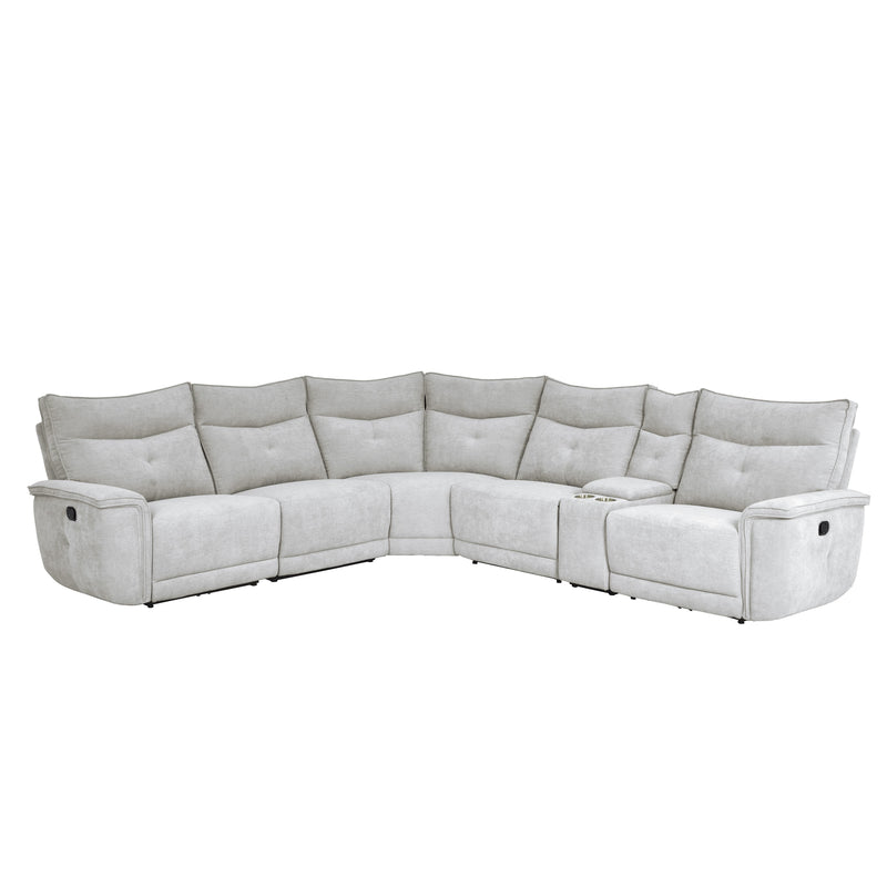Tesoro - (6)6-Piece Modular Reclining Sectional