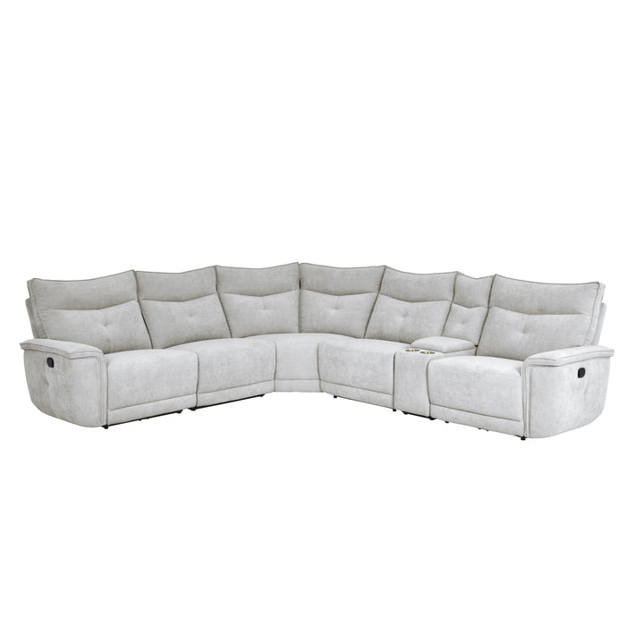 Tesoro - (6)6-Piece Modular Reclining Sectional
