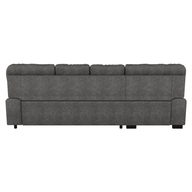 Michigan - (2)2-Piece Sectional with Pull-out Bed and Left Chaise with Hidden Storage