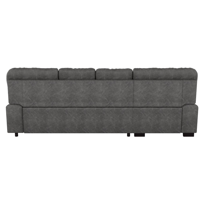 Michigan - (2)2-Piece Sectional with Pull-out Bed and Left Chaise with Hidden Storage