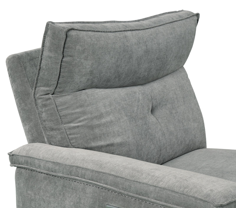 Tesoro - (6)6-Piece Modular Power Reclining Sectional with Power Headrests, Right Chaise and USB Ports