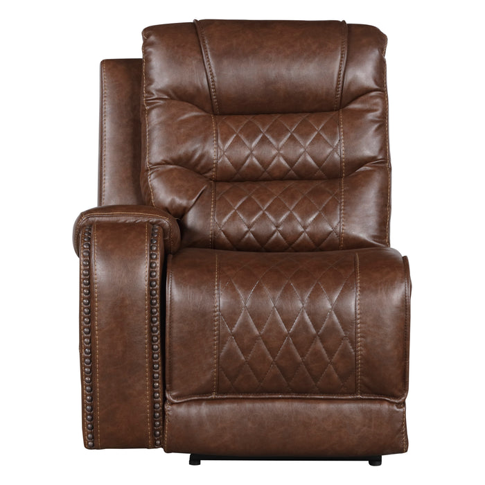 Putnam - (6)6-Piece Modular Power Reclining Sectional with Right Chaise