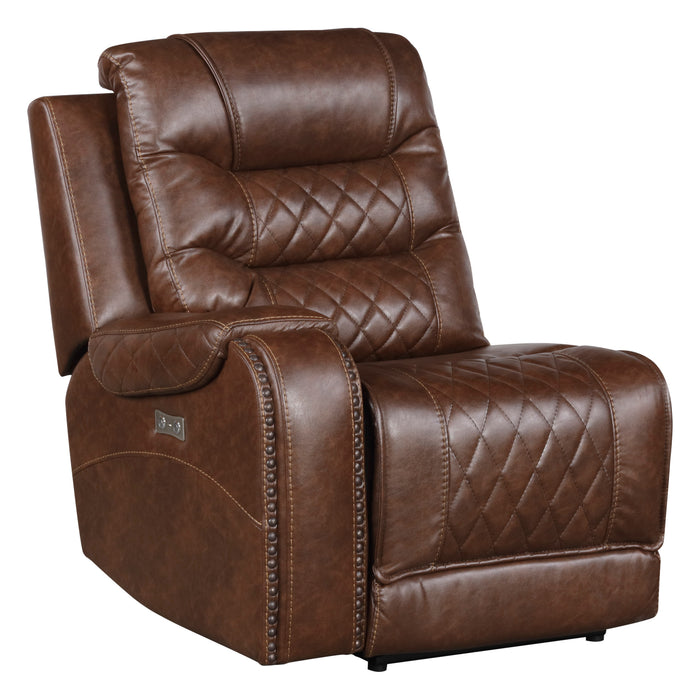 Putnam - (6)6-Piece Modular Power Reclining Sectional with Right Chaise