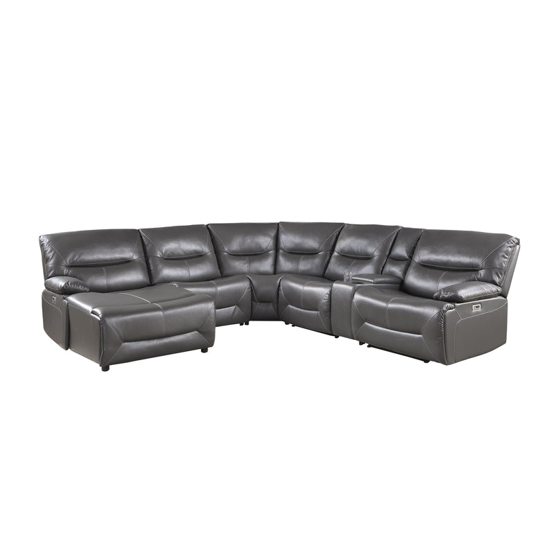 Dyersburg - (6)6-Piece Power Reclining Sectional with Left Chaise