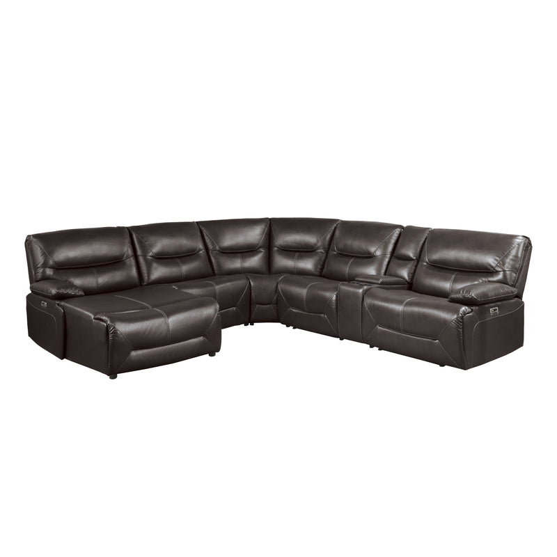 Dyersburg - (6)6-Piece Power Reclining Sectional with Left Chaise