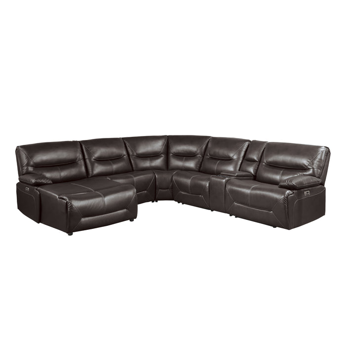 Dyersburg - (6)6-Piece Power Reclining Sectional with Left Chaise