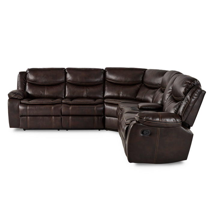 Bastrop - (3)3-Piece Sectional with Right Console