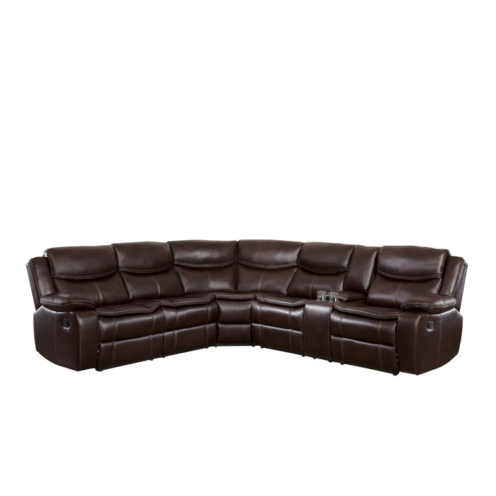 Bastrop - (3)3-Piece Sectional with Right Console
