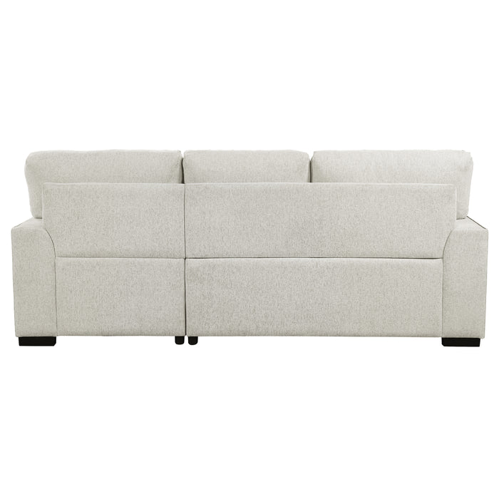 Morelia - (2)2-Piece Sectional with Pull-out Bed and Right Chaise with Hidden Storage