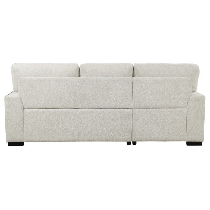 Morelia - (2)2-Piece Sectional with Pull-out Bed and Left Chaise with Hidden Storage