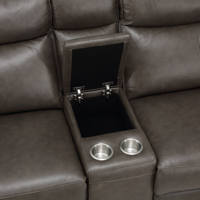 Maroni - (6)6-Piece Modular Power Reclining Sectional with Power Headrests