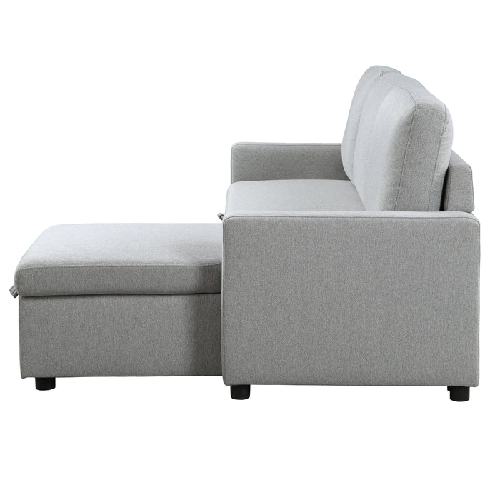 Brandolyn - (2)2-Piece Reversible Sectional with Pull-out Bed and Hidden Storage
