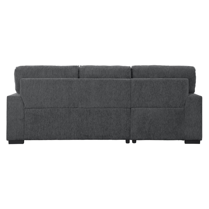 Morelia - (2)2-Piece Sectional with Pull-out Bed and Left Chaise with Hidden Storage