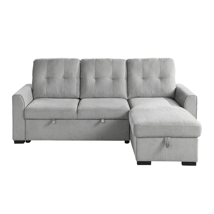 Carolina - (2)2-Piece Reversible Sectional with Pull-out Bed and Hidden Storage