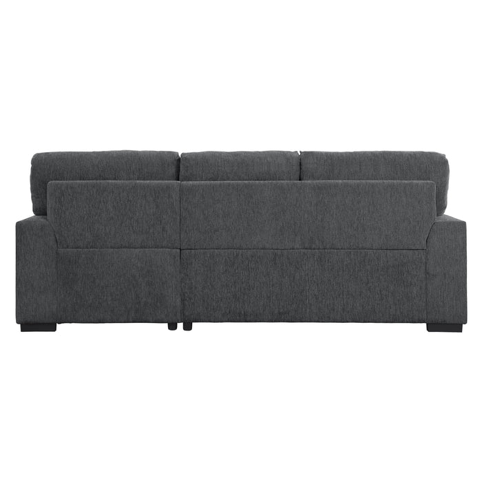 Morelia - (2)2-Piece Sectional with Pull-out Bed and Right Chaise with Hidden Storage