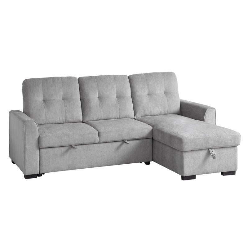 Carolina - (2)2-Piece Reversible Sectional with Pull-out Bed and Hidden Storage