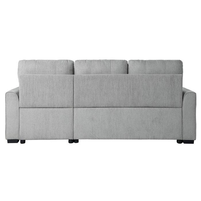 Carolina - (2)2-Piece Reversible Sectional with Pull-out Bed and Hidden Storage