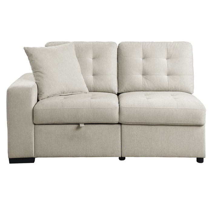 Logansport - (2)2-Piece Sectional with Pull-out Ottoman