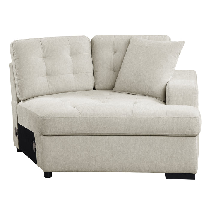 Logansport - (2)2-Piece Sectional with Pull-out Ottoman