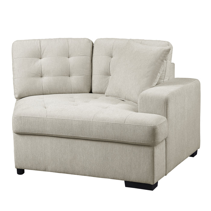 Logansport - (2)2-Piece Sectional with Pull-out Ottoman