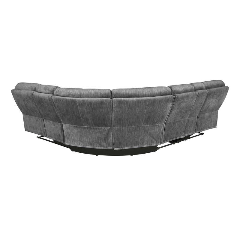 Muirfield - (3)3-Piece Reclining Sectional with Left Console