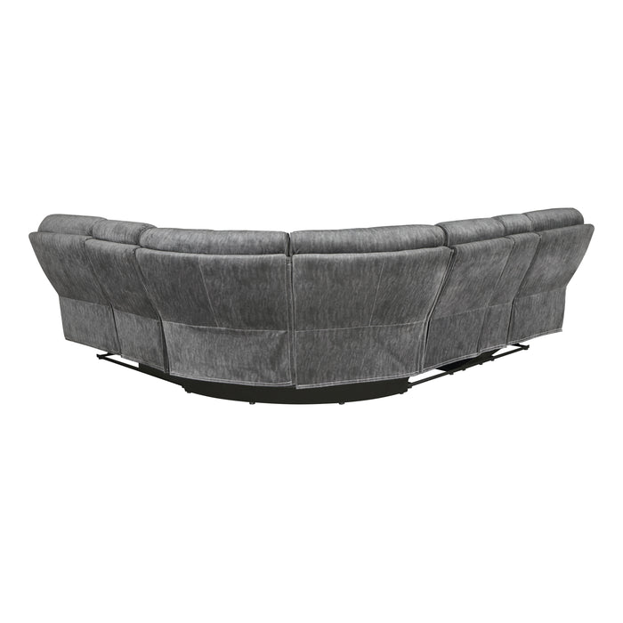 Muirfield - (3)3-Piece Reclining Sectional with Left Console