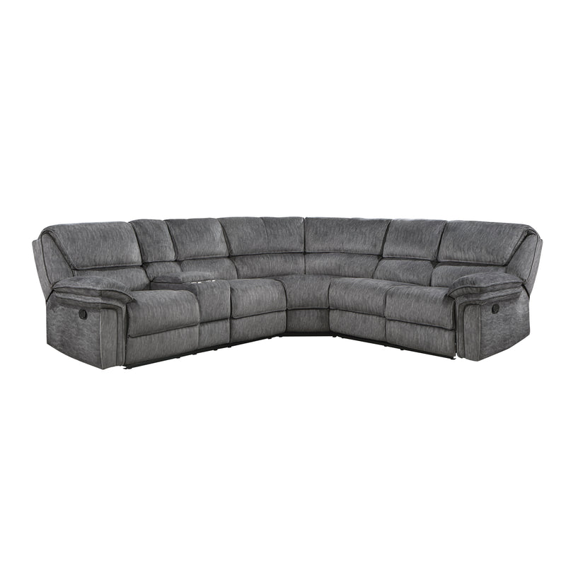 Muirfield - (3)3-Piece Reclining Sectional with Left Console