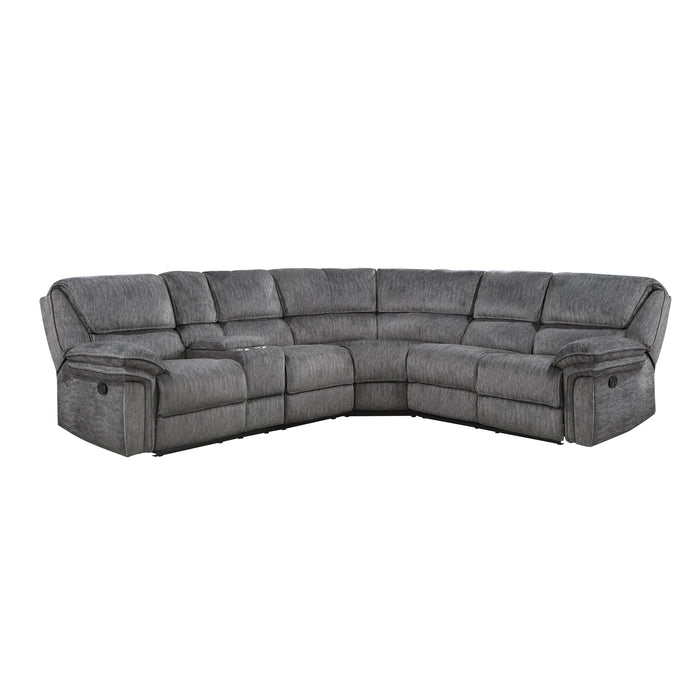 Muirfield - (3)3-Piece Reclining Sectional with Left Console